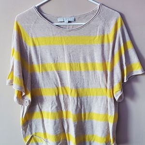 Loft Striped Poncho Shirt